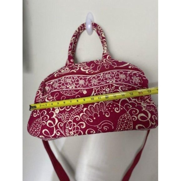Vera Bradley Xl Duffel Msrp Red White Weekendtrave - Picture 3 of 8